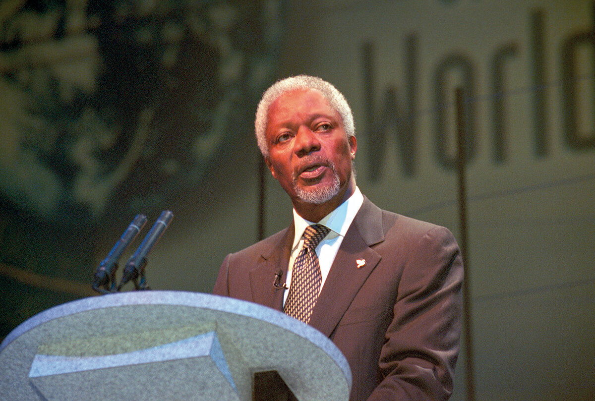 Geneva: World Telecom 1999 - Kofi Annan