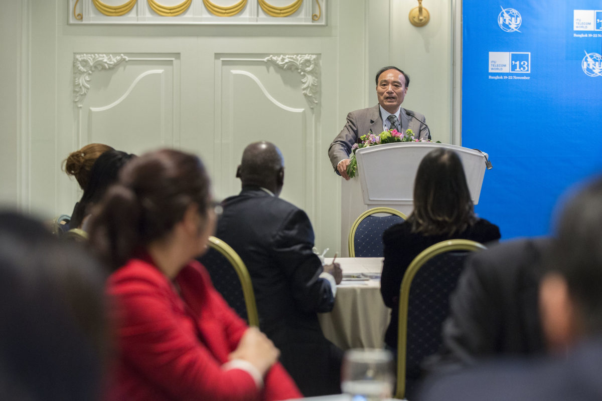 Bangkok: Deputy Secretary General of ITU, Mr Houlin Zhao, giving a opening speech at Client Meeting