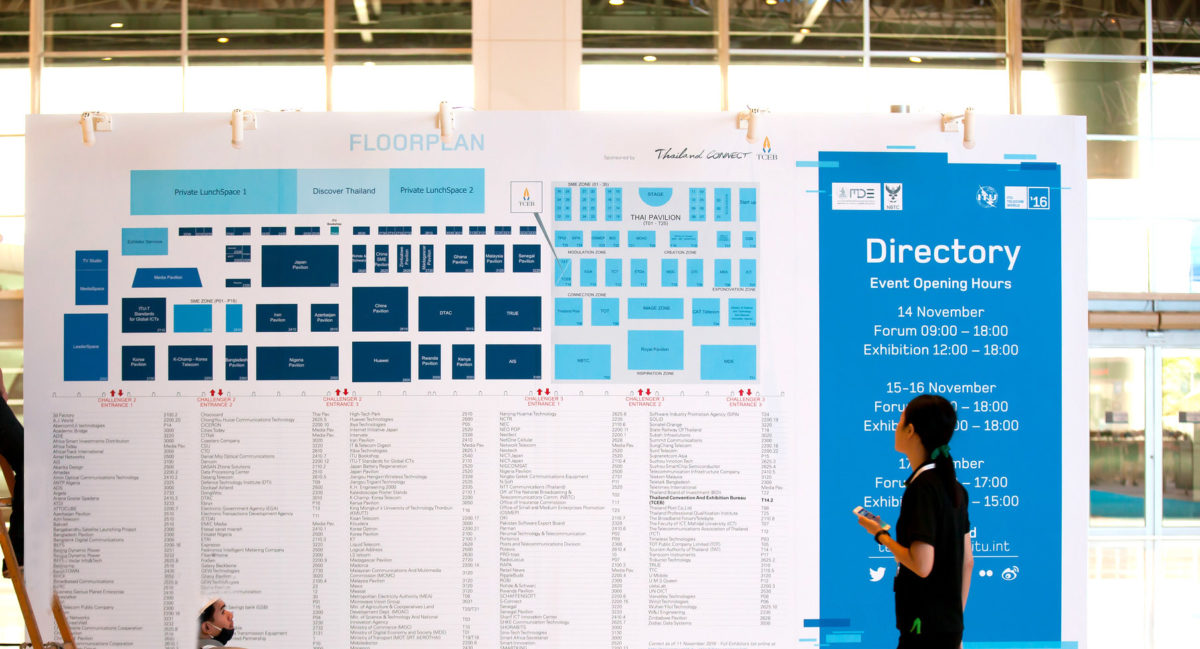 Bangkok: Floorplan on Showfloor @ ITU Telecom World 2016