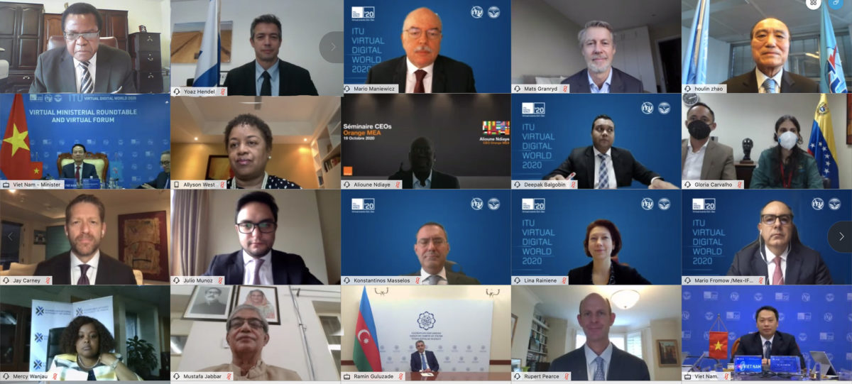 MINISTERIAL ROUNDTABLE 3 @ ITU Virtual Digital World 2020